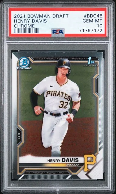 2021 Bowman Draft Henry Davis Chrome #BDC-48 card image