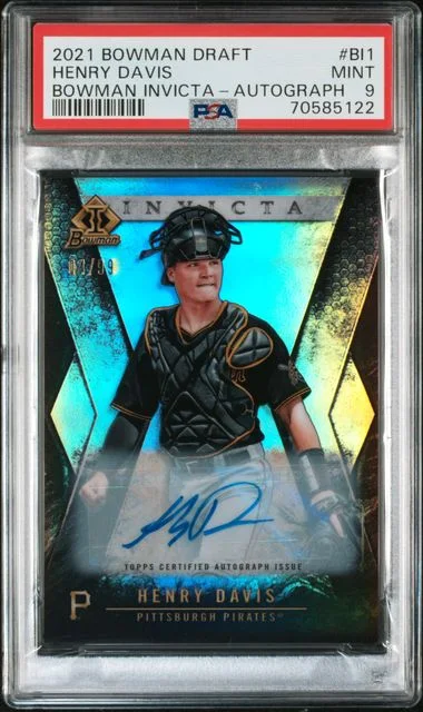 2021 Bowman Draft Henry Davis Bowman Invicta Autograph #BI1 card image