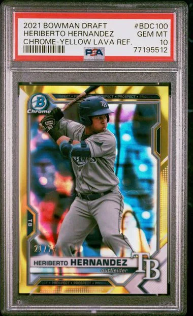 2021 Bowman Draft Heriberto Hernandez #BDC100 card image
