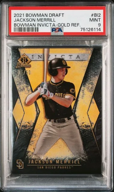 2021 Bowman Draft Jackson Merrill Bowman Invicta #BI2 card image