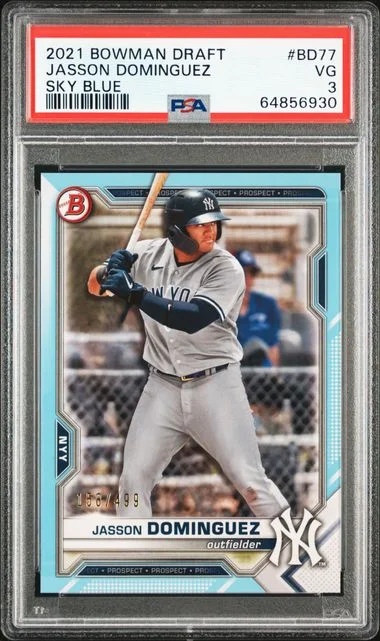 2021 Bowman Draft Jasson Dominguez #BD77 card image