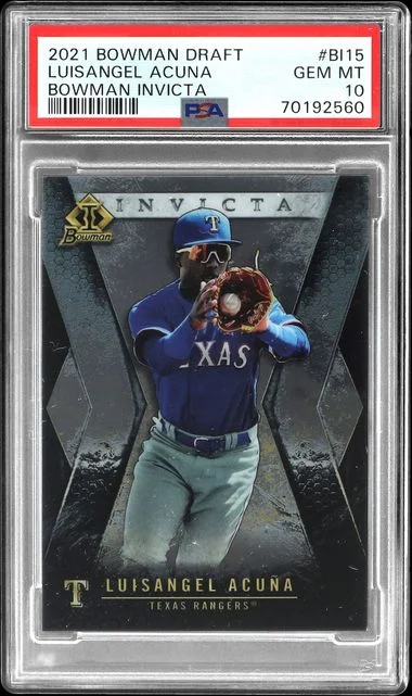 2021 Bowman Draft Luisangel Acuna Bowman Invicta #BI-15 card image