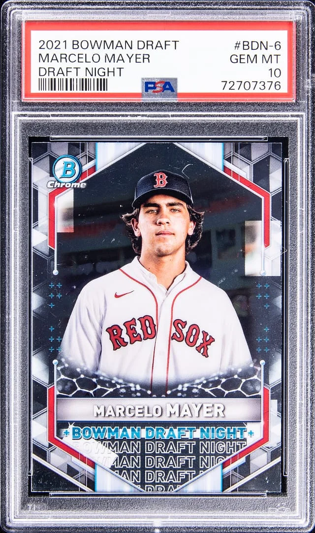2021 Bowman Draft Marcelo Mayer Night #BDN-6 card image