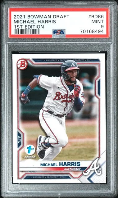 2021 Bowman Draft Michael Harris ‚Äì 1st Edition #BD-86 card image