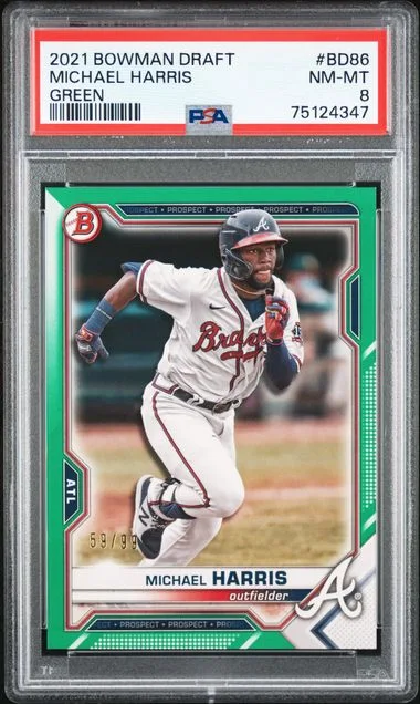 2021 Bowman Draft Michael Harris Green #BD86 card image
