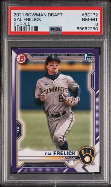 2021 Bowman Draft Sal Frelick Purple #BD172 card image