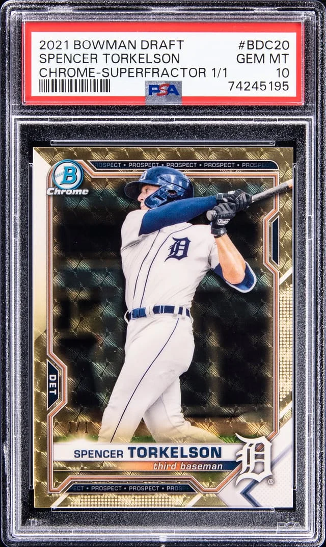 2021 Bowman Draft Spencer Torkelson Chrome SuperFractor #BDC-20 card image