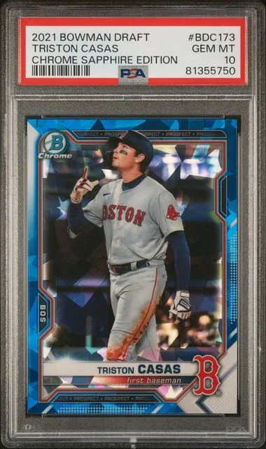 2021 Bowman Draft Triston Casas Chrome Sapphire Edition #BDC173 card image
