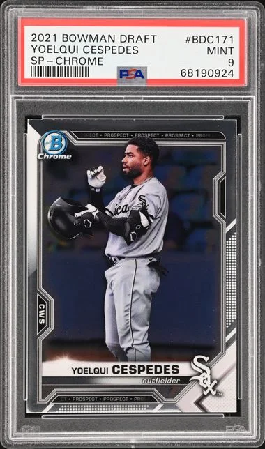 2021 Bowman Draft Yoelqui Cespedes Chrome-Image Variation #BDC171 card image
