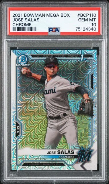 2021 Bowman Jose Salas Mega Box Chrome #BCP-110 card image