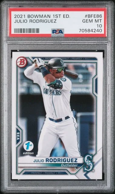 2021 Bowman Julio Rodriguez 1st Edition #BFE-86 card image