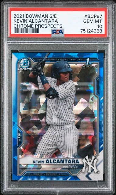 2021 Bowman Kevin Alcantara Sapphire Edition Chrome Prospects #BCP97 card image