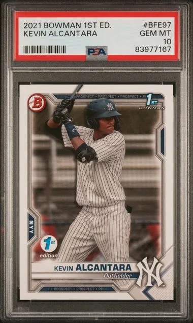 2021 Bowman Kevin Alcantara 1st Edition #BFE97 card image