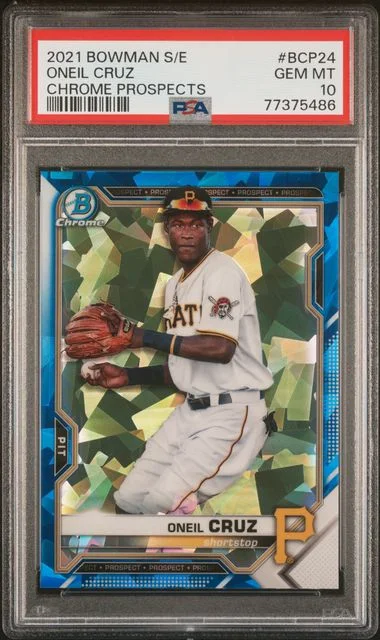 2021 Bowman Oneil Cruz Sapphire Edition Chrome Prospects #Bcp24 card image