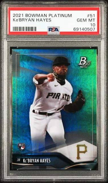 2021 Bowman Platinum Ke'Bryan Hayes Red #51 card image