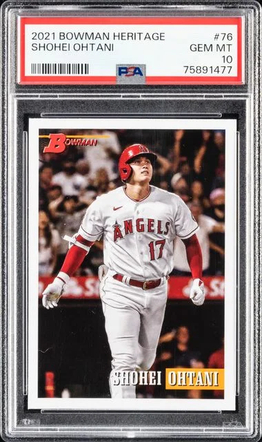 2021 Bowman Shohei Ohtani Heritage #76 card image