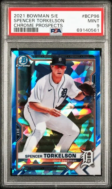 2021 Bowman Spencer Torkelson Sapphire Edition Chrome Prospects #BCP-96 card image