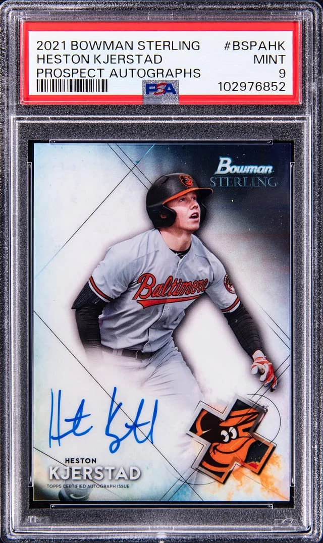 2021 Bowman Sterling Heston Kjerstad Prospect Autographs #BSPAHK card image