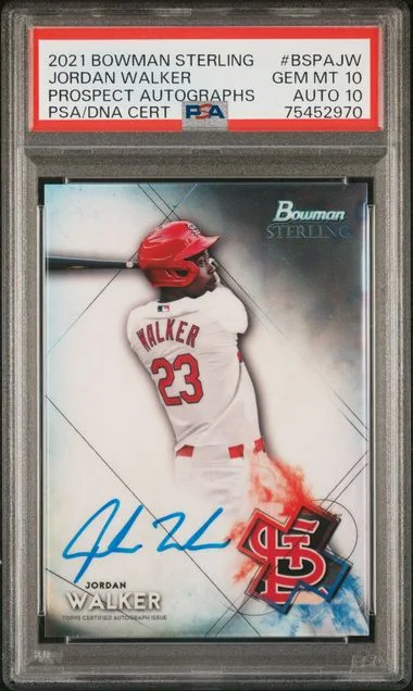2021 Bowman Sterling Jordan Walker Prospect Autographs #BSPA-JW card image