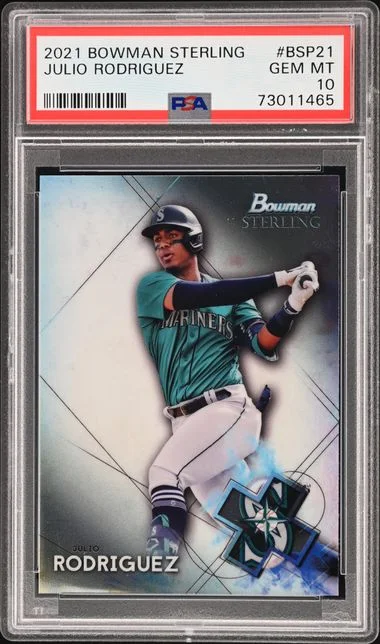 2021 Bowman Sterling Julio Rodriguez #BSP-21 card image