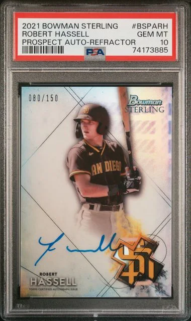 2021 Bowman Sterling Robert Hassell Prospect Autographs #BSPARH card image