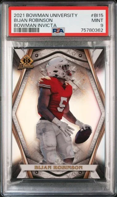 2021 Bowman University Bijan Robinson Bowman Invicta #Bi15 card image