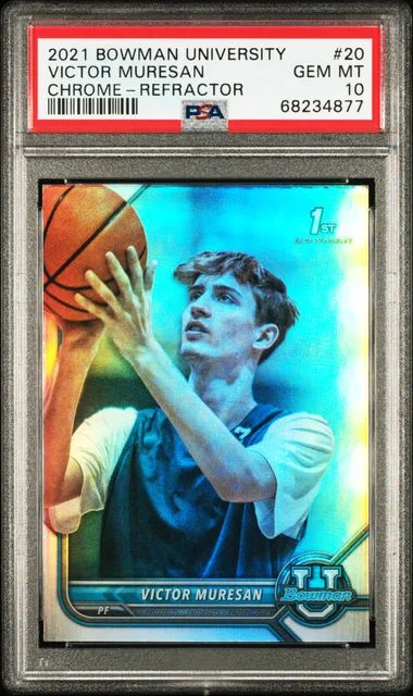 2021 Bowman University Chrome Victor Muresan Refractor #20 card image