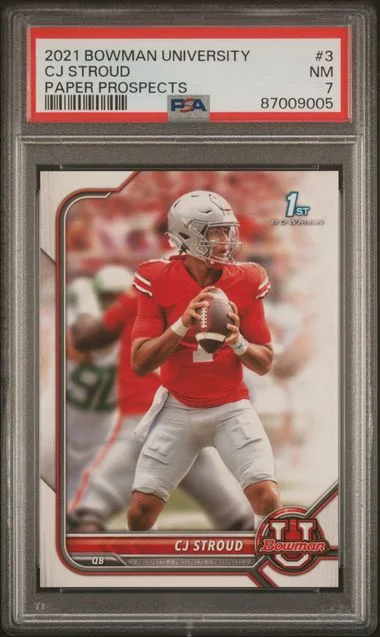 2021 Bowman University C.J. Stroud Paper Prospects #3 card image