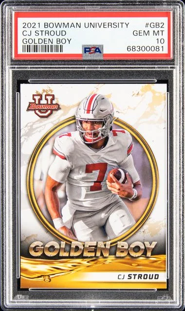2021 Bowman University Cj Stroud Golden Boy #Gb2 card image