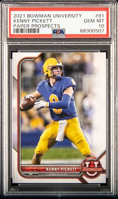 2021 Bowman University Kenny Pickett Paper Prospects #91 card image