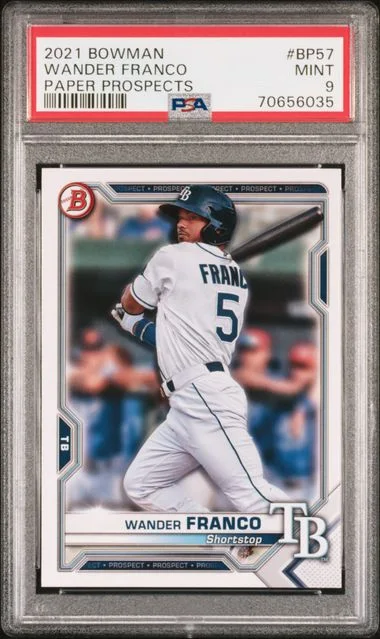 2021 Bowman Wander Franco Paper Prospects #BP-57 card image