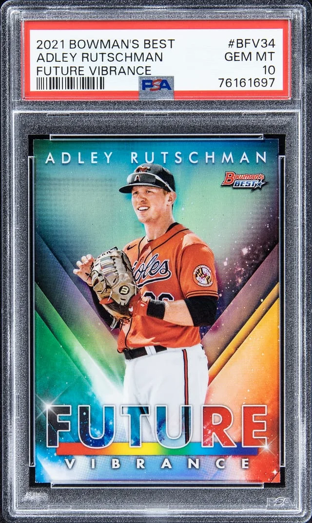 2021 Bowman's Best Adley Rutschman Future Vibrance #BFV34 card image