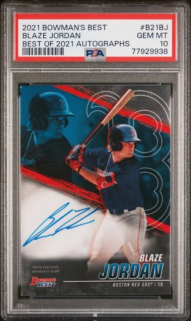2021 Bowman's Best Autographs B21Bj Blaze Jordan Best Of #2021 card image