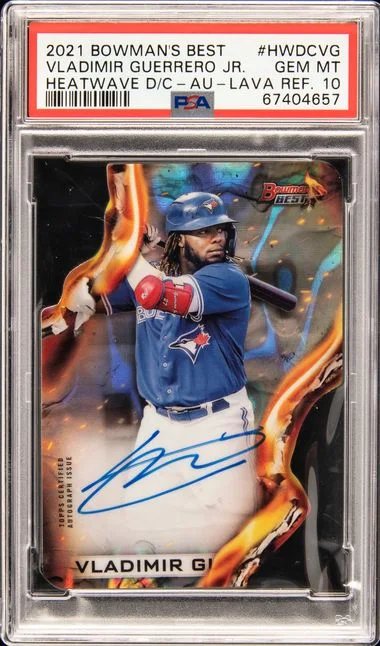 2021 Bowman's Best Heatwave Die-Cuts #no-number card image