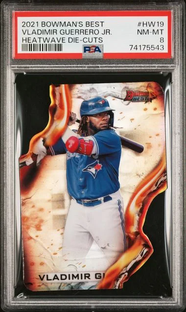 2021 Bowman's Best Vladimir Guerrero Jr. Heatwave Die-Cuts #HW19 card image