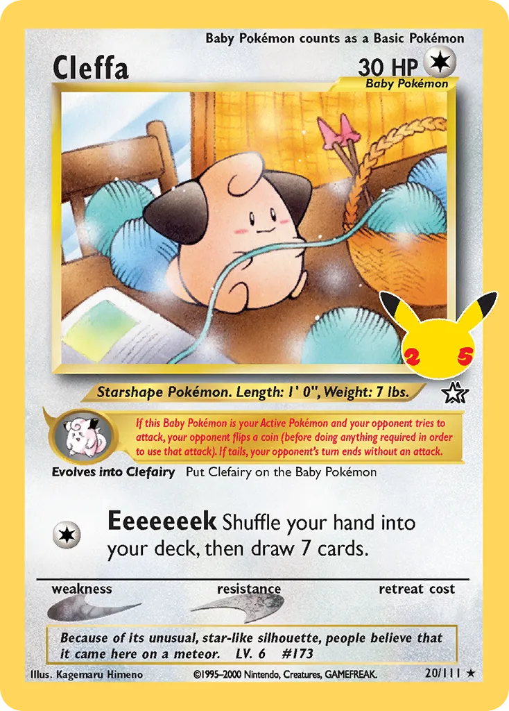 2021 Celebrations: Classic Collection Cleffa Classic Collection #20/25 Classic Collection card image