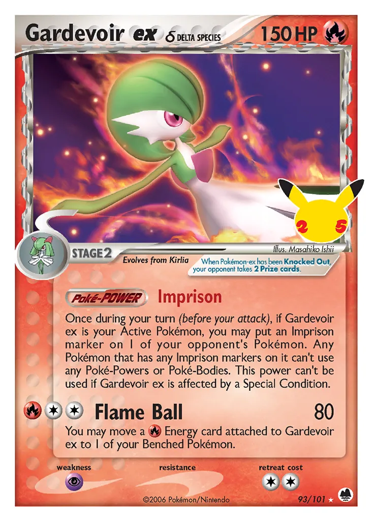 2021 Celebrations: Classic Collection Gardevoir ex δ #93/25 card image