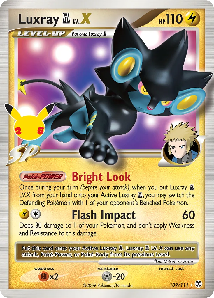 2021 Celebrations: Classic Collection Luxray GL LV.X Classic Collection #109/25 Classic Collection card image