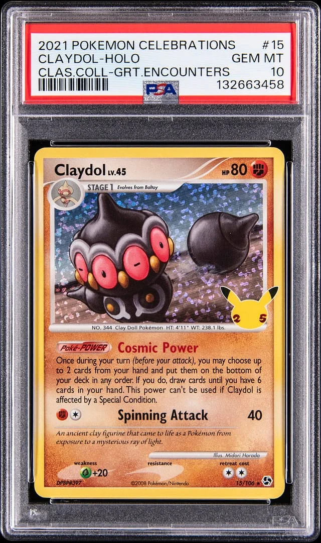 2021 Celebrations Claydol #15/25 Rare Holo card image