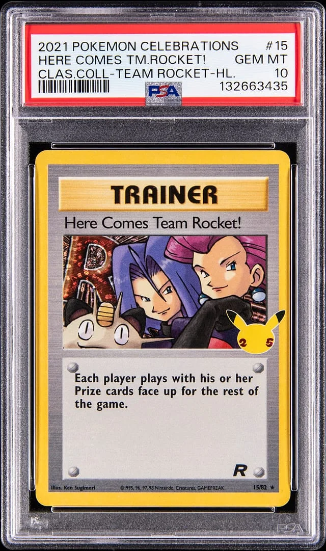 2021 Celebrations Here Comes Team Rocket #15/25 Rare Holo card image