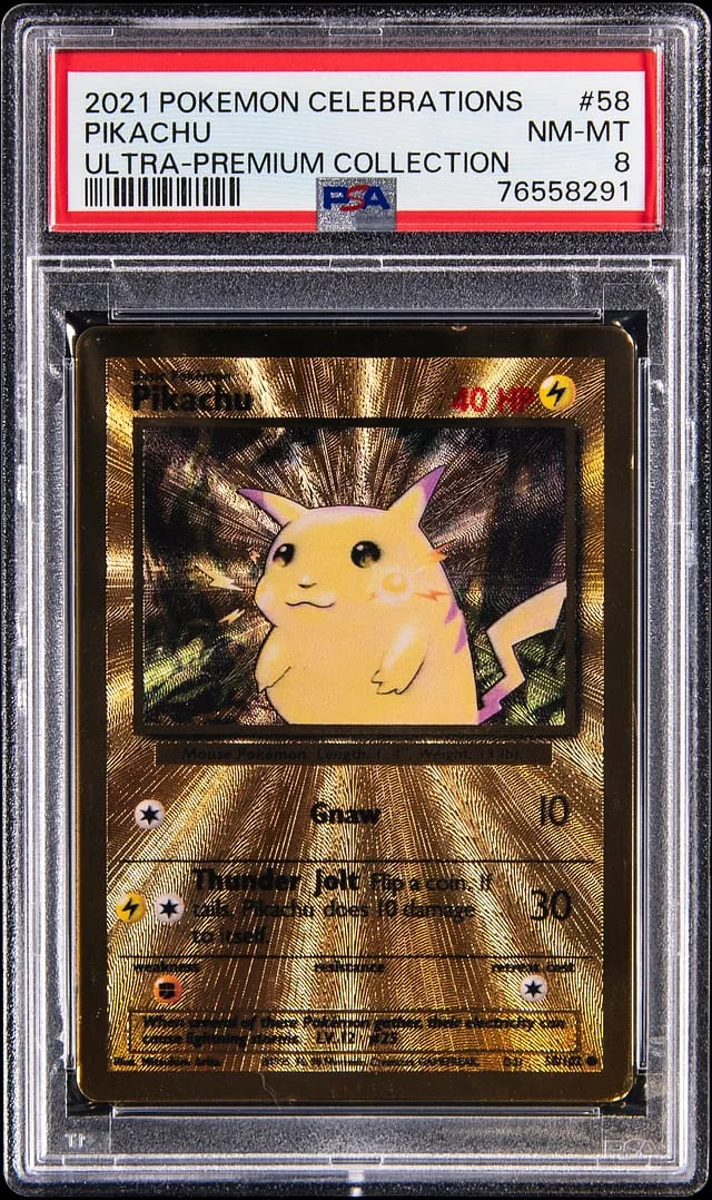 2021 Celebrations Pikachu #58/25 Unlisted card image