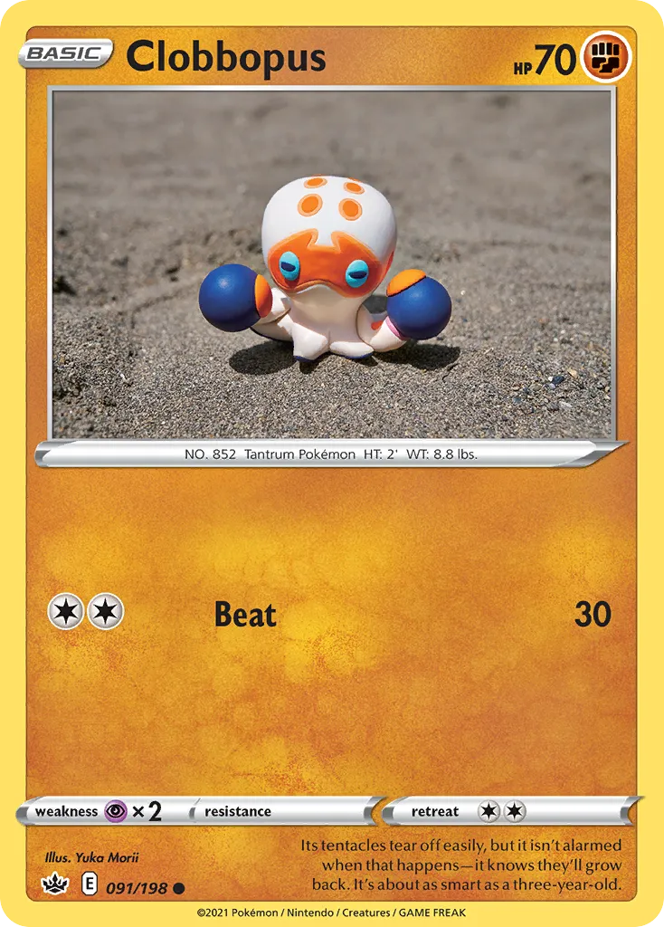 2021 Chilling Reign Clobbopus Common #091/198 Common card image