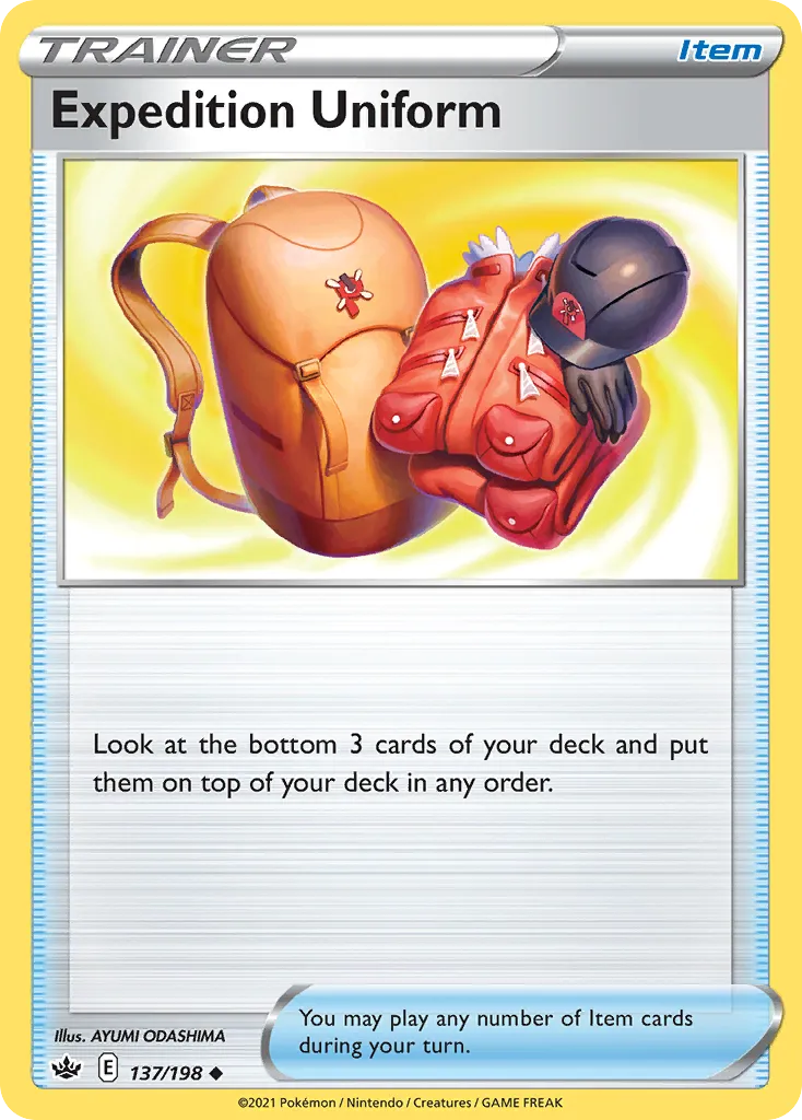 2021 Chilling Reign Expedition Uniform #137/198 Uncommon card image