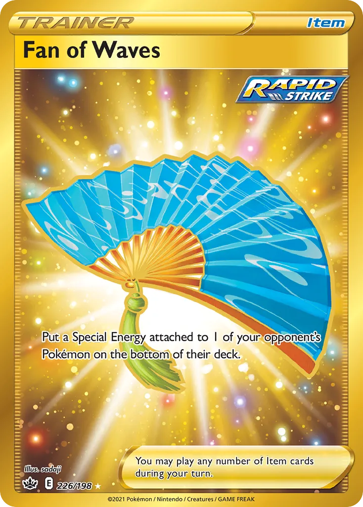 2021 Chilling Reign Fan of Waves #226/198 Rare Secret card image