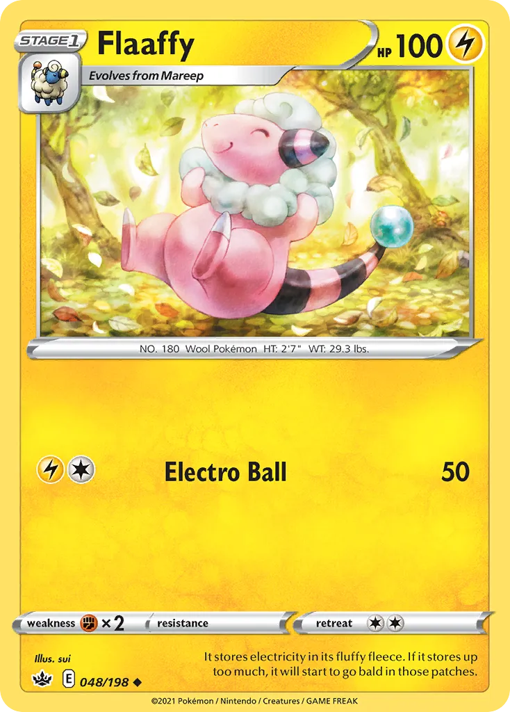 2021 Chilling Reign Flaaffy Uncommon #048/198 Uncommon card image
