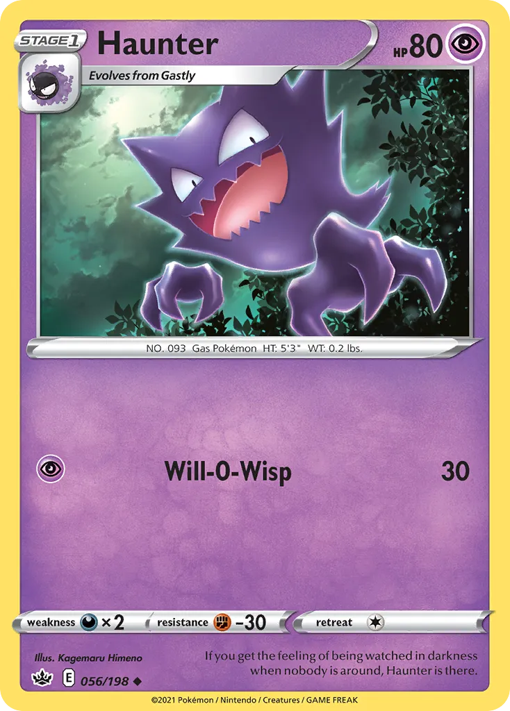 2021 Chilling Reign Haunter #056/198 Uncommon card image
