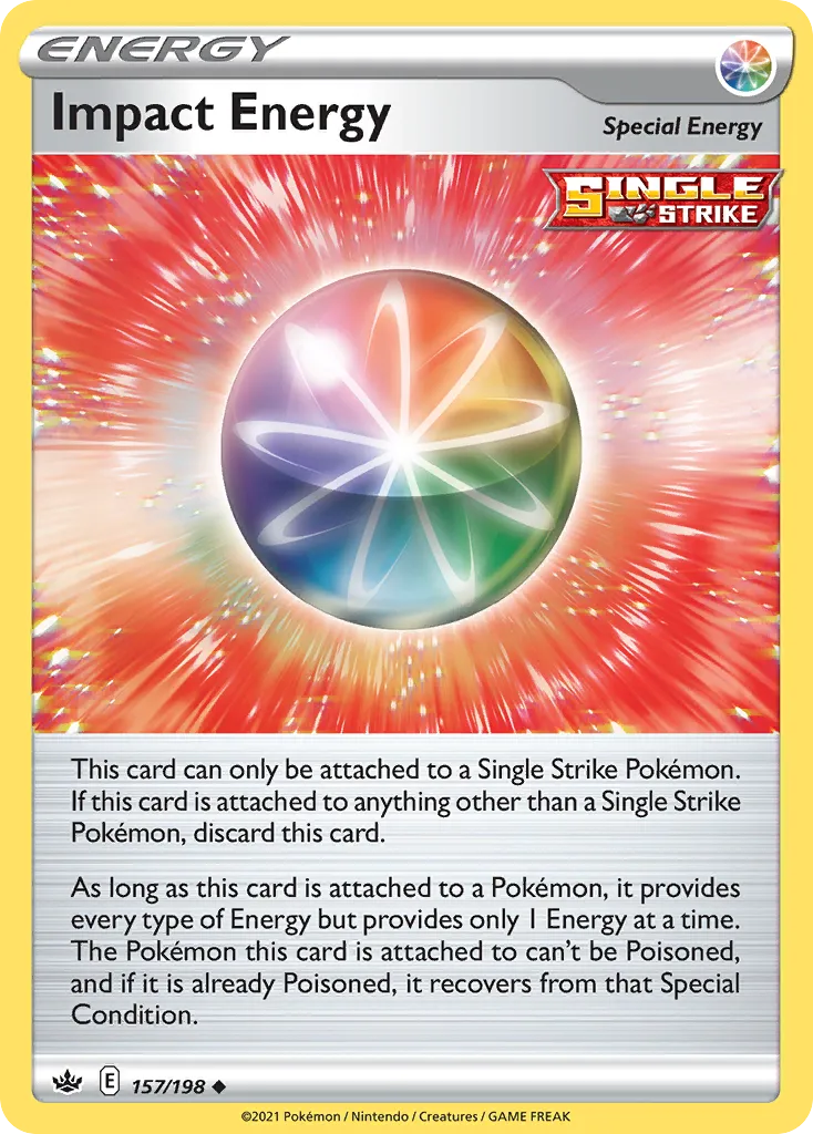 2021 Chilling Reign Impact Energy #157/198 Uncommon card image
