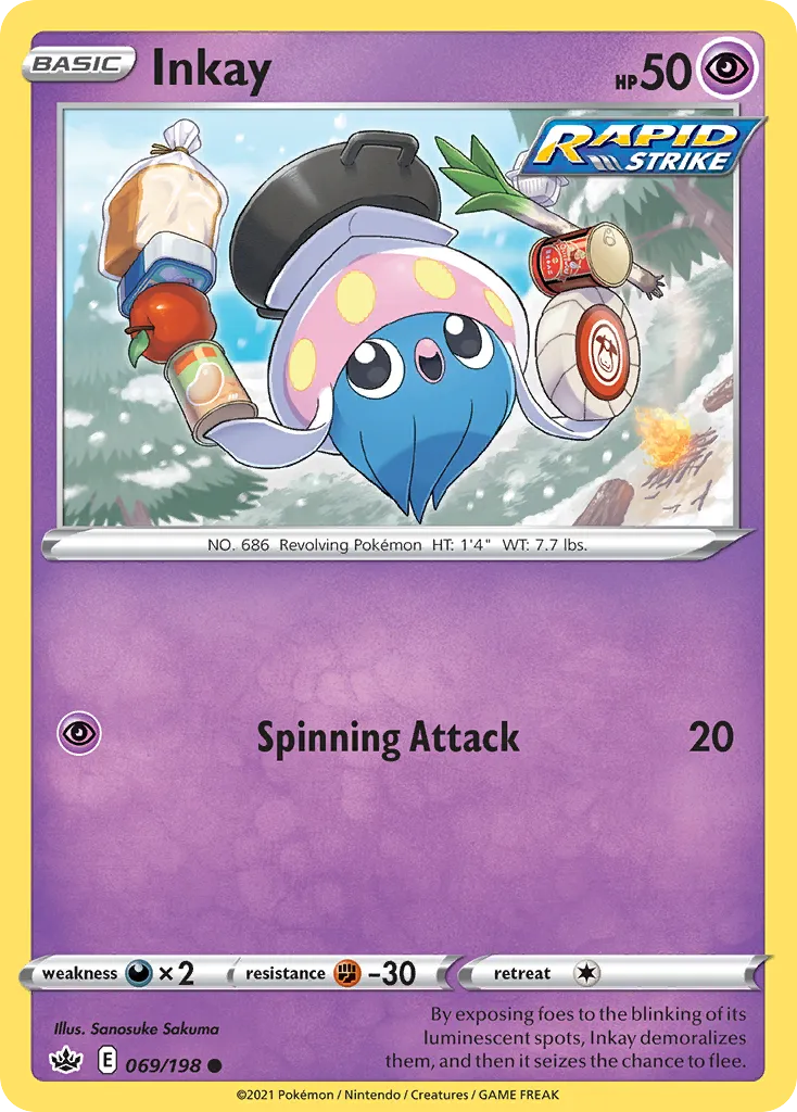 2021 Chilling Reign Inkay #069/198 Common card image