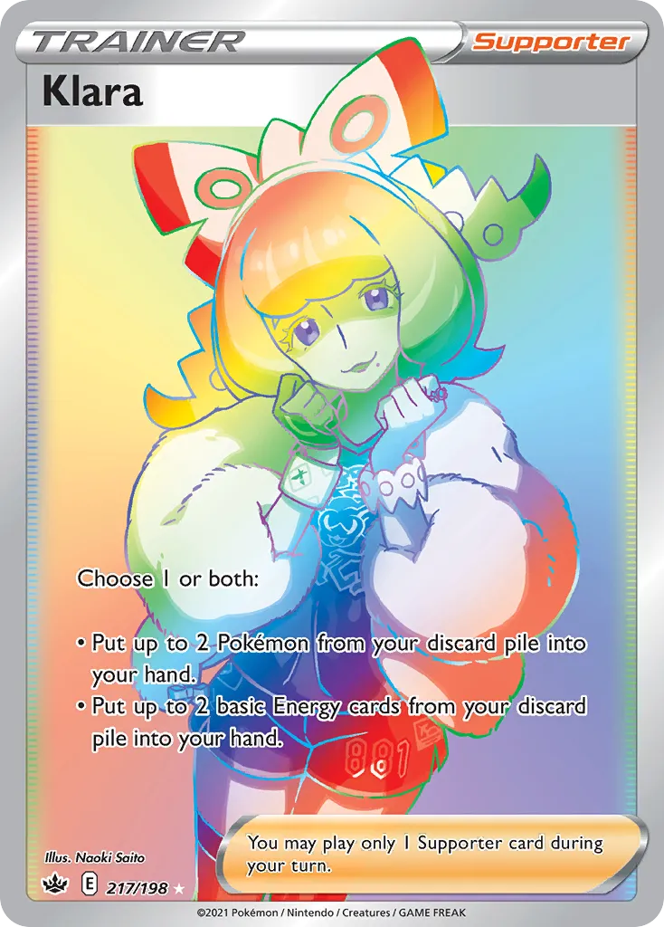 2021 Chilling Reign Klara #145/198 Uncommon card image