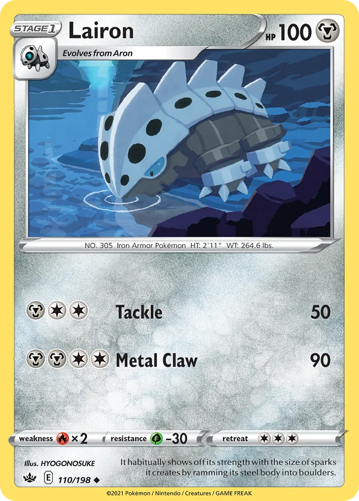 2021 Chilling Reign Lairon #110/198 Uncommon card image